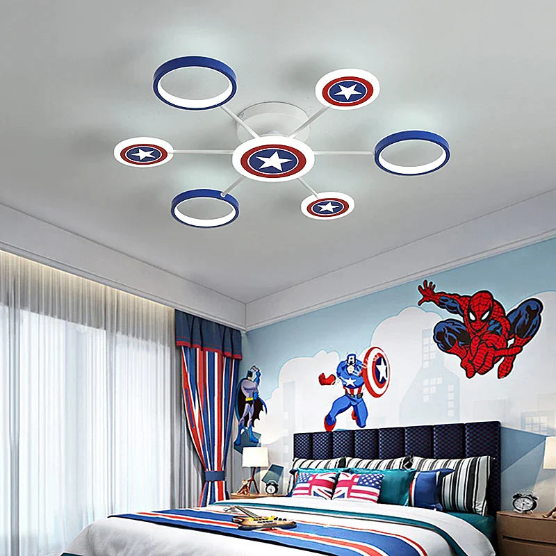 Afralia™ LED Ceiling Light for Kid's Room Chandelier Bedroom Decorative Lamp