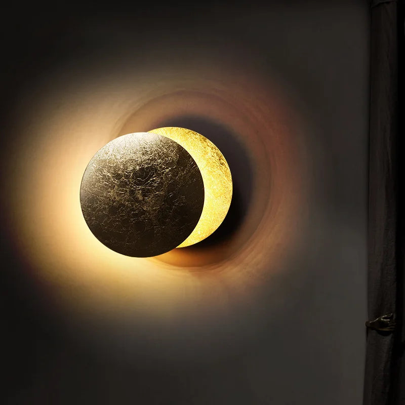 Afralia™ LED Solar Eclipse Wall Lamp for Modern Indoor Lighting