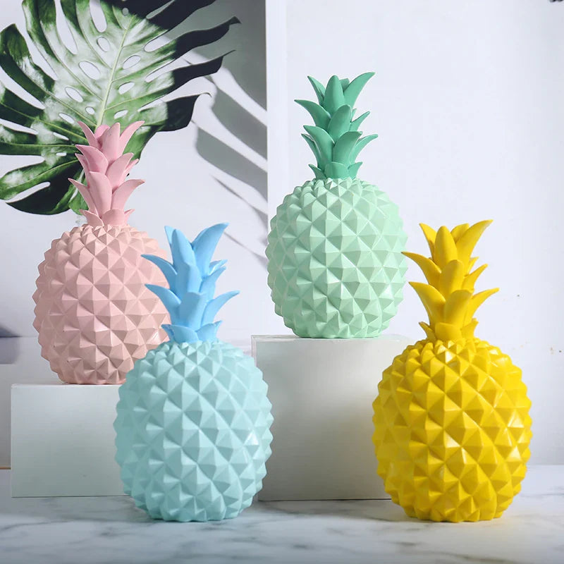 Afralia™ Pineapple Piggy Bank Miniature Figurine Money Box Home Decor