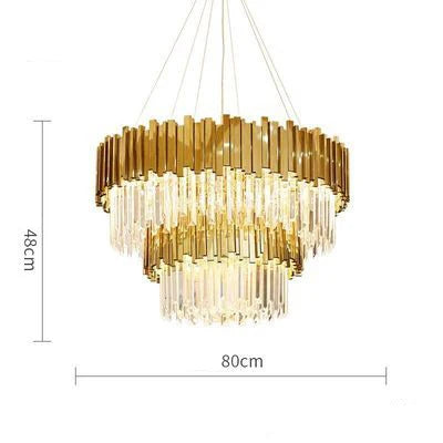 Afralia™ Modern Crystal Chandelier Lighting for Dinning Room