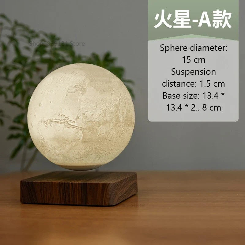 Afralia™ Levitating Moon Lamp: LED Touch Night Light for Bedroom Decor & Gift