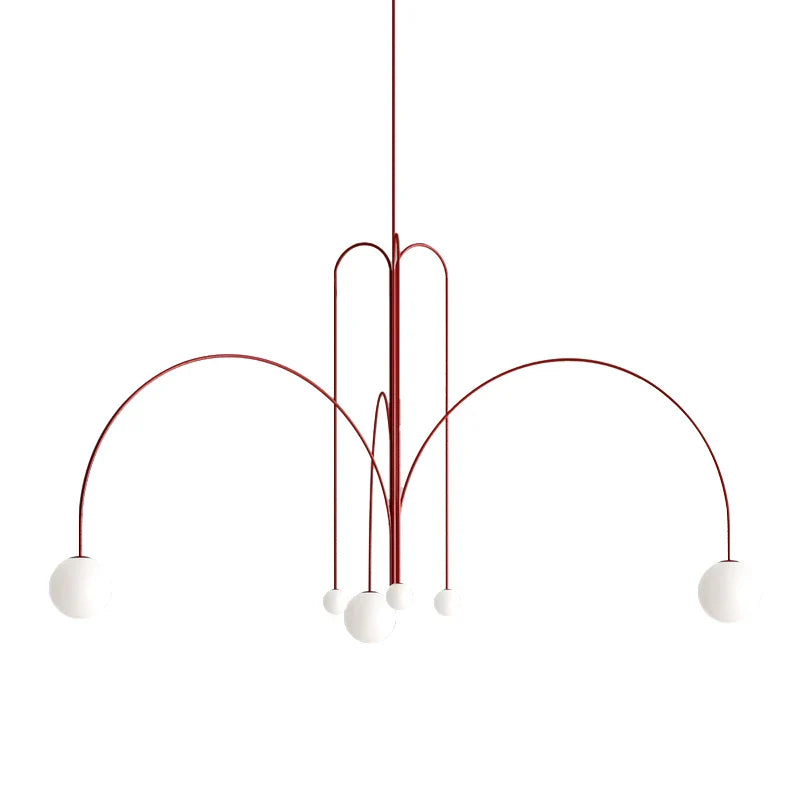 Afralia™ Designer Line Chandelier Living Room Coffee Shop Hanglamp Loft Light