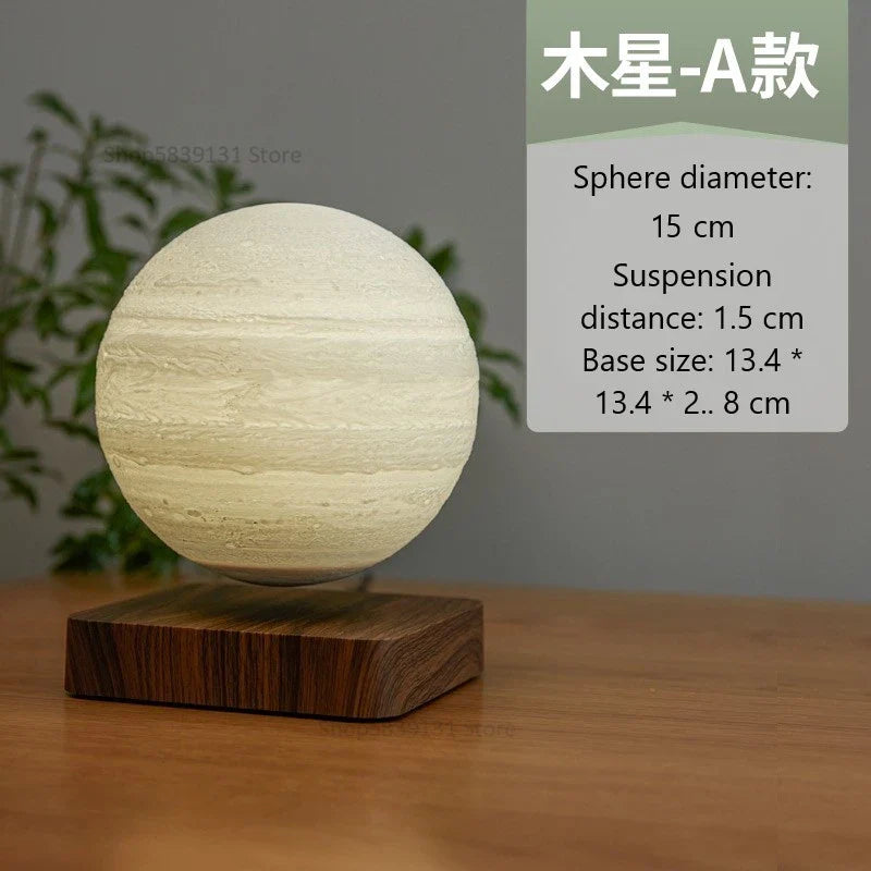 Afralia™ Levitating Moon Lamp: LED Touch Night Light for Bedroom Decor & Gift