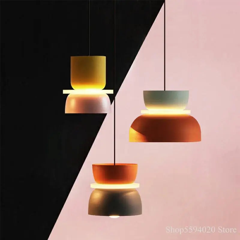 Afralia™ Modern Lustre Pendant Lights: Halo Hanglamp Nordic Loft Makaron Lamparas Lighting