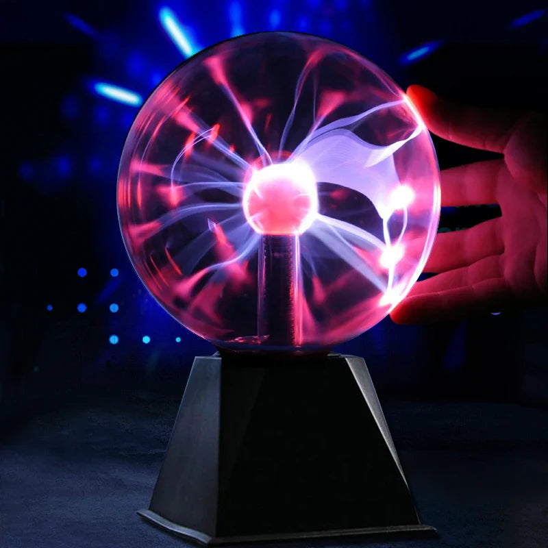 Afralia™ Plasma Ball Night Light 6 Inch Decor Lamp Kids Gift Table Lights