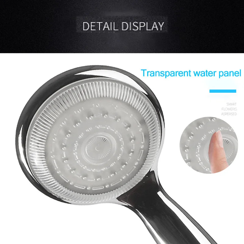 Afralia™ LED Temperature Controlled Shower Head: Super Large Panel, 3 Color Changes, Chrome Plating