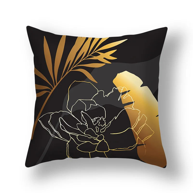 Afralia™ Big Leaves Cushion Covers - Nordic Simple Decorative Pillows for Living Room