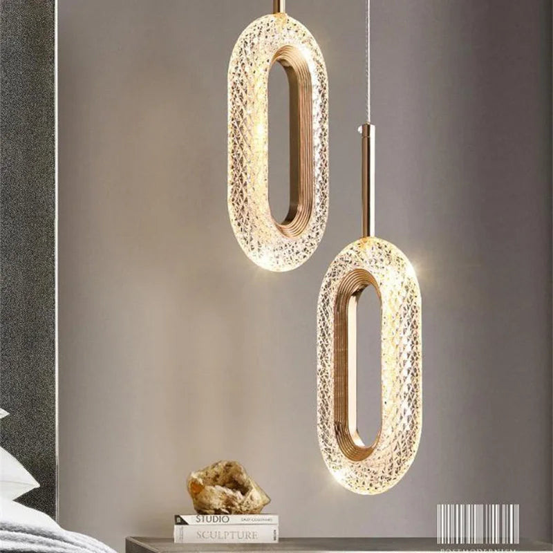 Afralia™ Nordic LED Acrylic Pendant Chandelier for Home Decor and Lighting