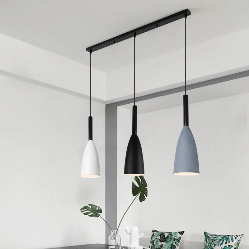 Afralia™ Modern Nordic Pendant Lights Retro Industrial Loft Lamp Kitchen Hanging LED