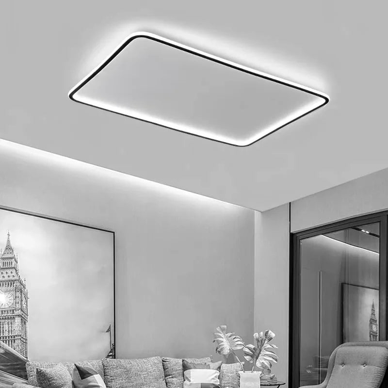 Afralia™ Modern Dimmable LED Ceiling Chandelier for Living Bedroom Study Room Lighting