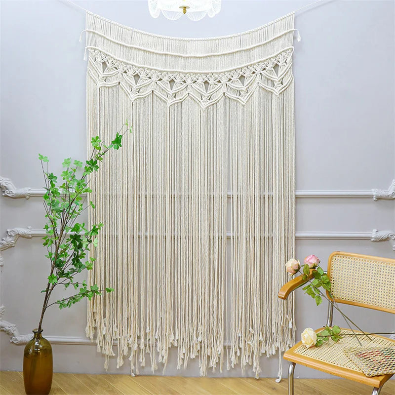 Afralia™ Bohemian Cotton Macrame Wall Hanging 130*180cm