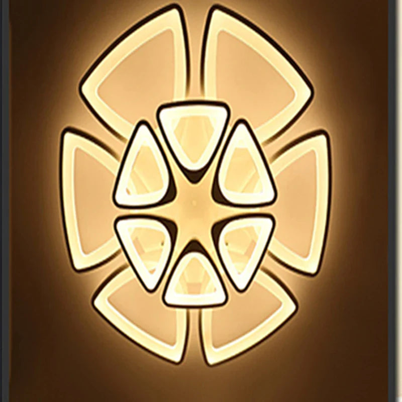 Afralia™ Geometric Petal Acrylic Ceiling Lamp: Romantic Decor for Living Room, Bedroom, Corridor