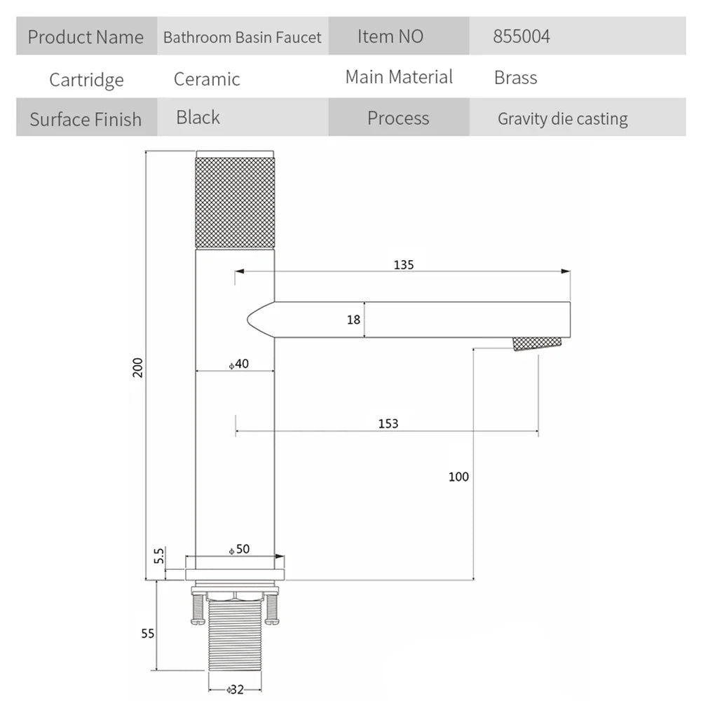 Afralia™ Gold Single Handle Bathroom Faucet Hot Cold Water Mixer Deck Mounted