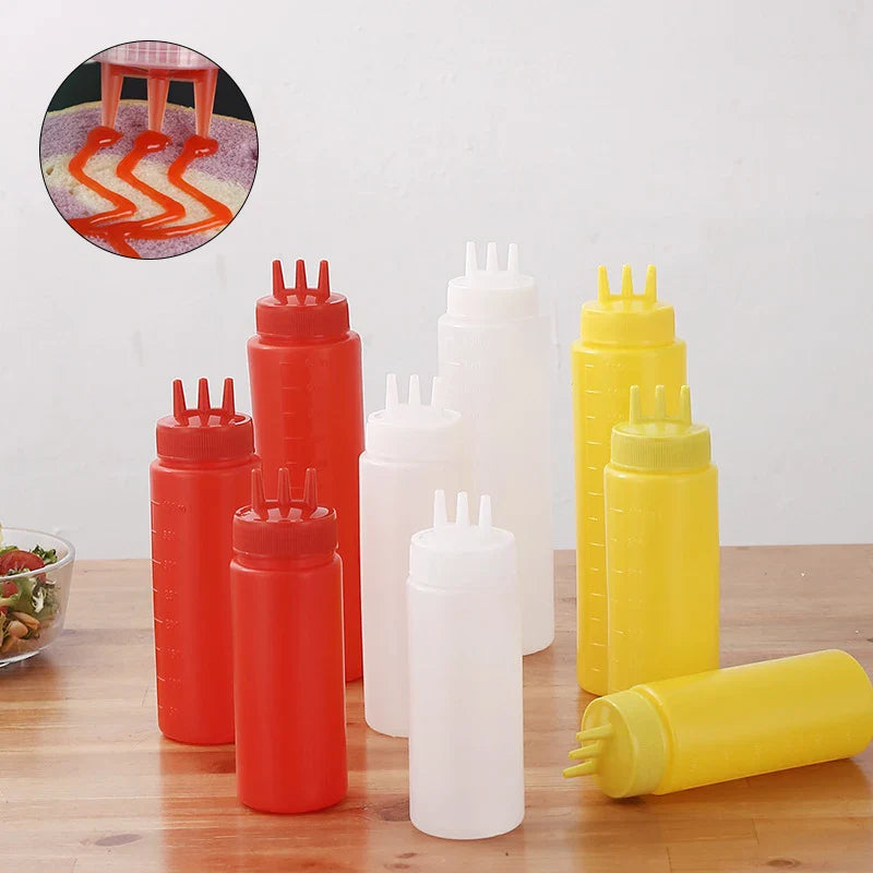 Afralia™ Condiment Squeeze Bottle Set for Sauces & Oils