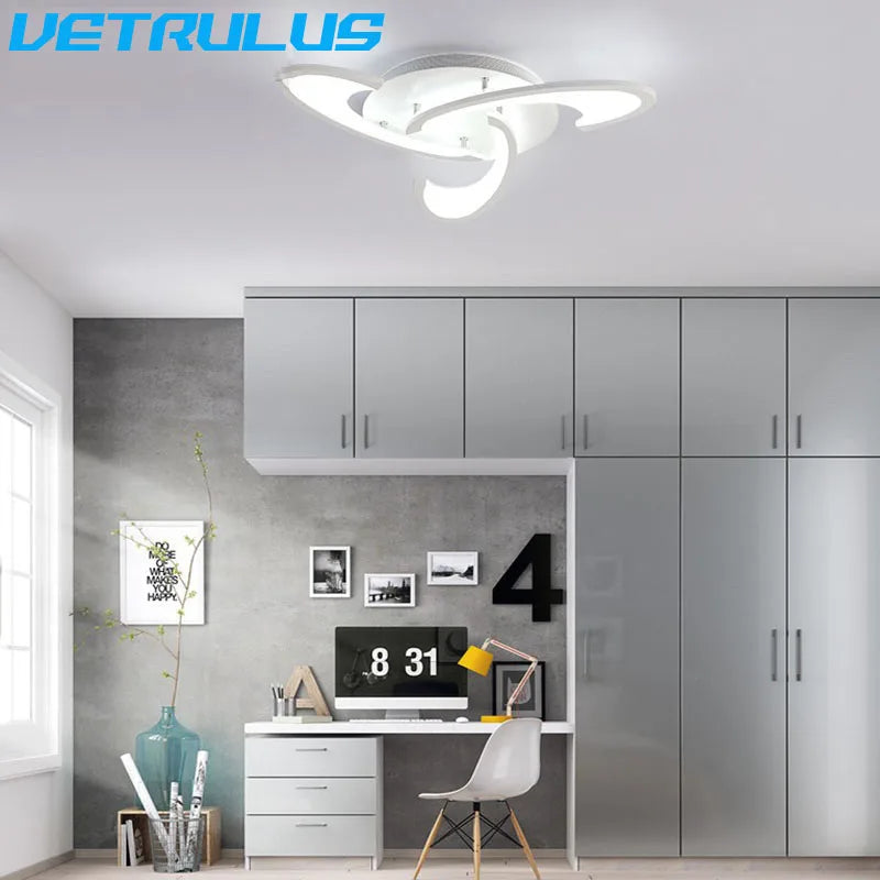 Afralia™ Modern Acrylic LED Chandelier Ceiling Lamp for Living Dining Room Home Hotel Decor
