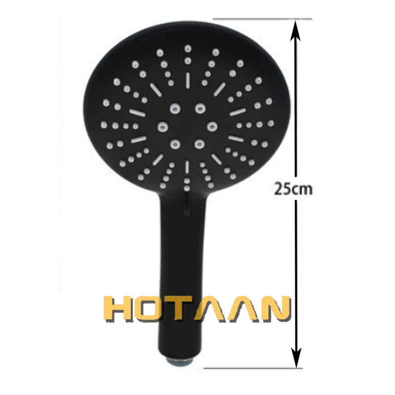 Afralia™ Matte Black Round Shower Head for Water Saving and Luxurious Bath Experience.