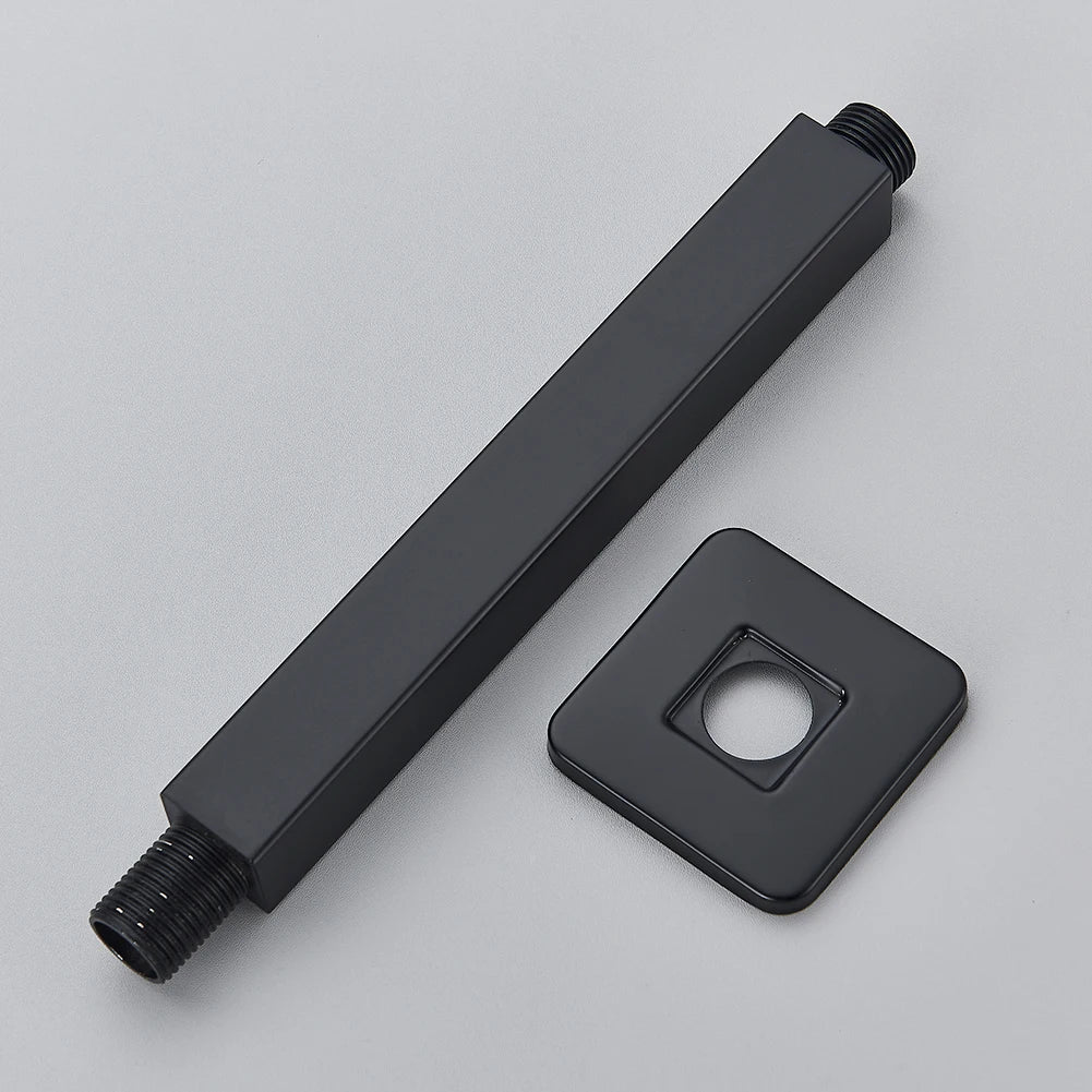 Afralia™ Stainless Steel Ceiling Mounted Shower Arm & Holder for Concealed Install