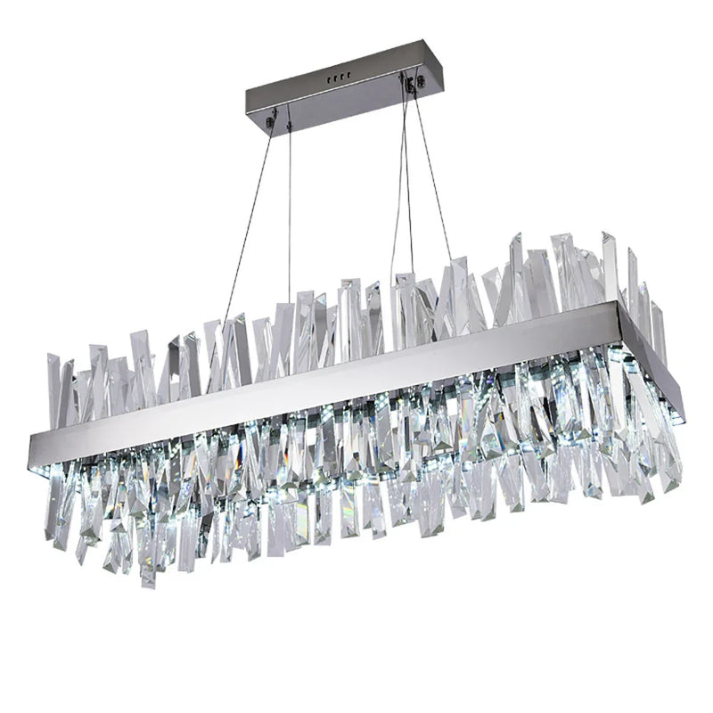 Afralia™ Modern LED Crystal Chandelier for Dining and Living Room Décor