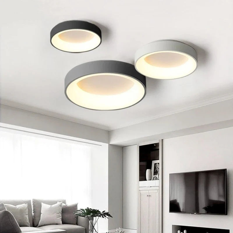 Afralia™ Round LED Ceiling Lights for Home Decor, Bedroom, Kitchen, Living Room, Dining, Hotel