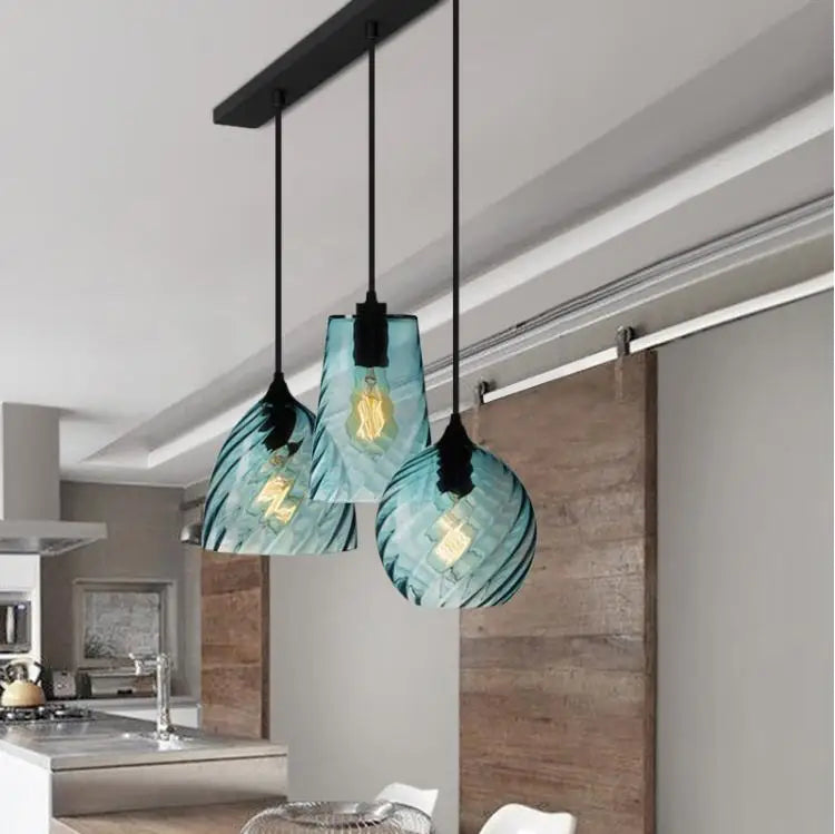 Afralia™ Glass LED Pendant Lamp: Modern Nordic Style Hanging Light for Home, Cafe, or Bar