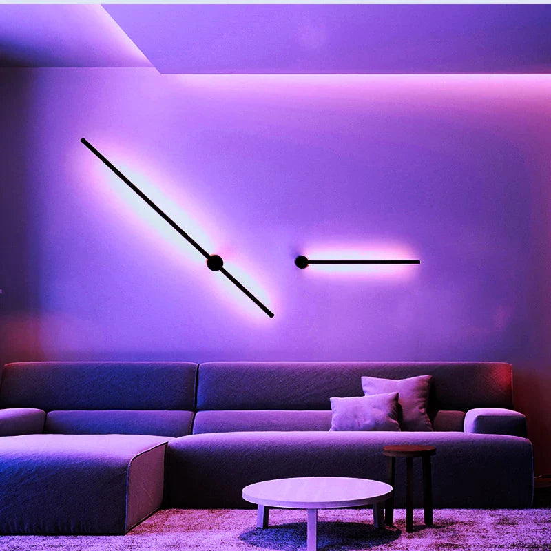 Afralia™ Modern RGB LED Wall Lamp with Remote Control for Home Decor