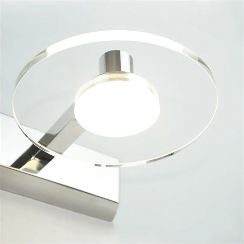 Afralia™ Crystal LED Vanity Mirror Light for Bathroom and Makeup Table