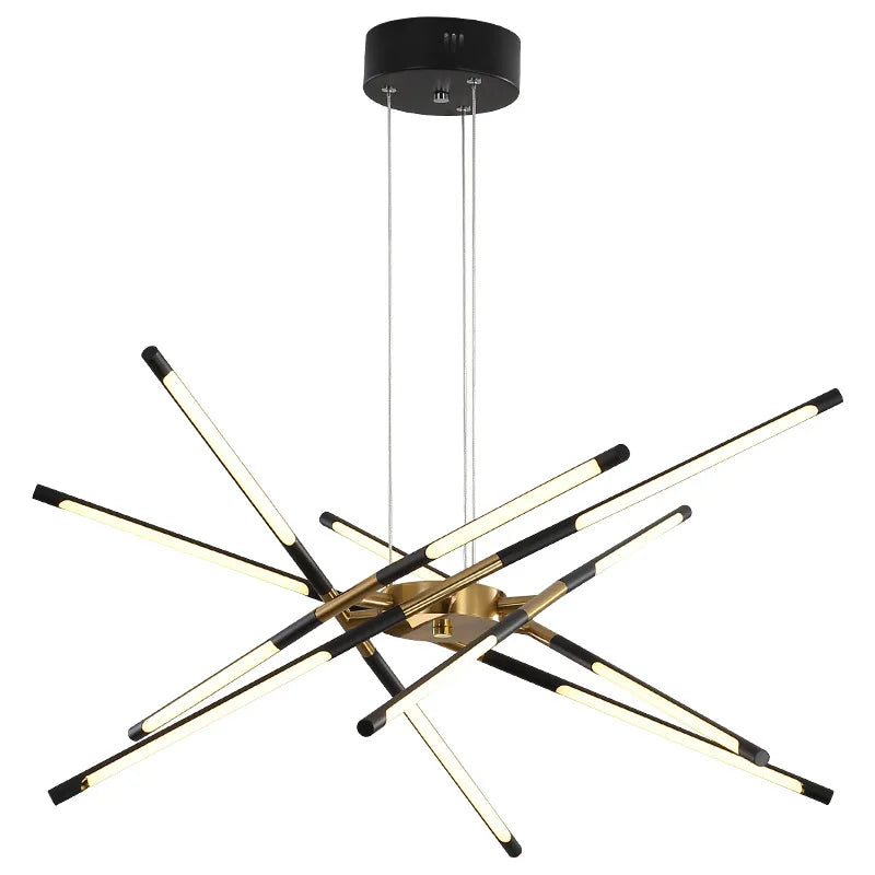 Afralia™ Nordic Art Chandelier for Dining and Bedroom with Creative Strip Design