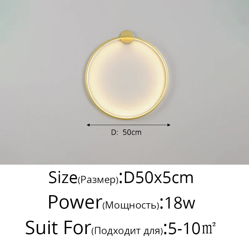 Afralia™ Nordic Round LED Wall Light: Modern Minimalist Design for Home Interior Decor