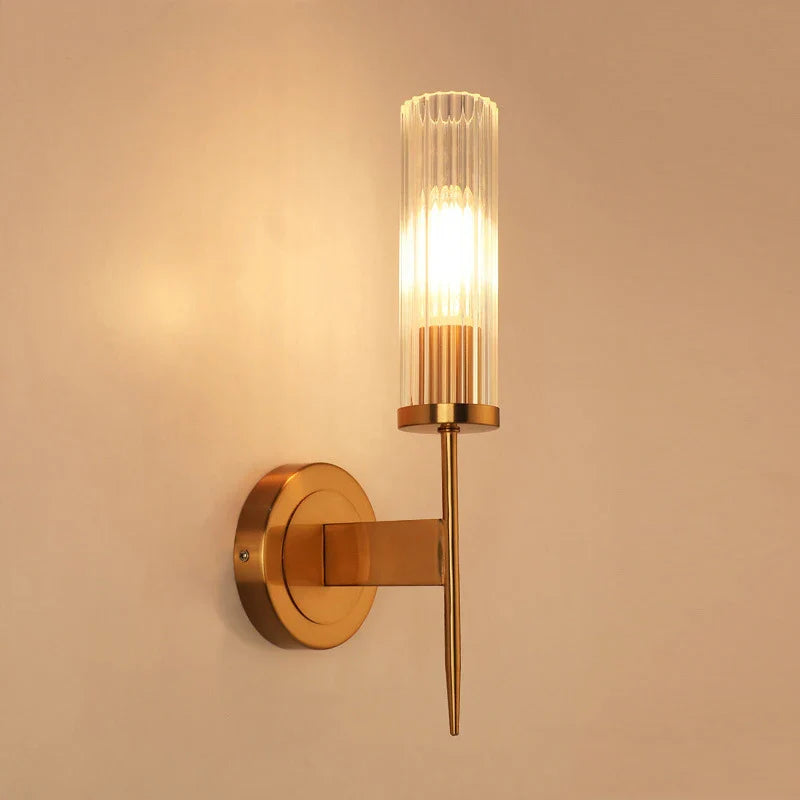Afralia™ Europe Golden LED Wall Lamp 5W - Home Decor Bedroom Living Room Sconce