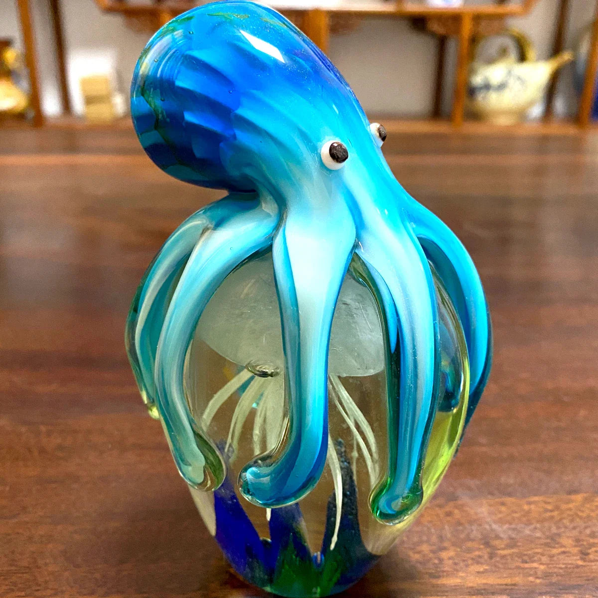 Afralia™ Glass Marine Organism Sculpture Collection for Modern Home Decor