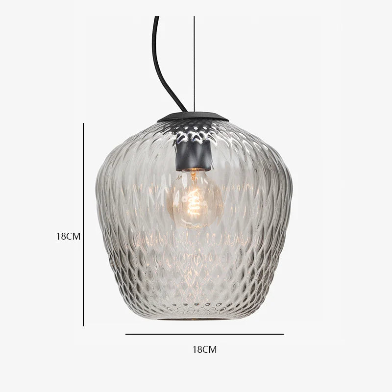 Afralia™ Modern Nordic Glass Pendant Light - LED Indoor Home Decor