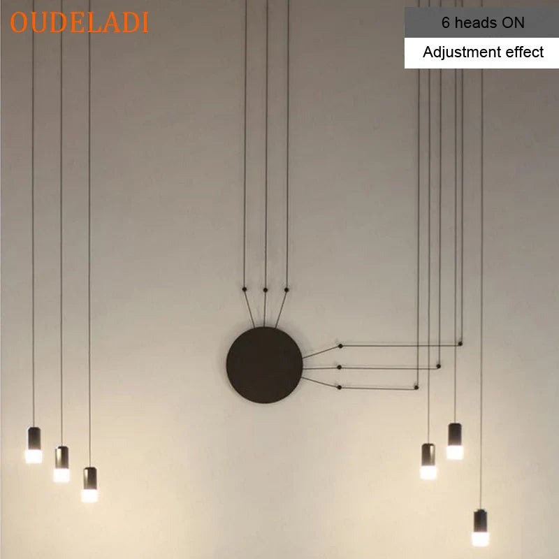 Afralia™ Industrial Retro Wall Lamp Black LED Hanging Light