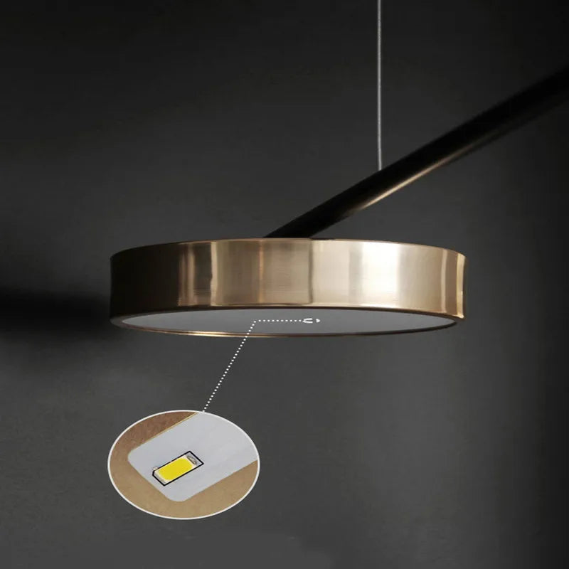 Afralia™ Geometric LED Chandelier for Contemporary Living & Dining Room Decor