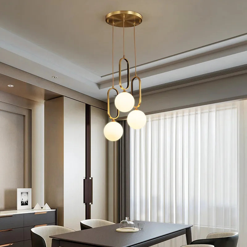 Afralia™ LED Ball Pendant Light for Modern Luxury Decor in Bedroom, Kitchen, Office, and More