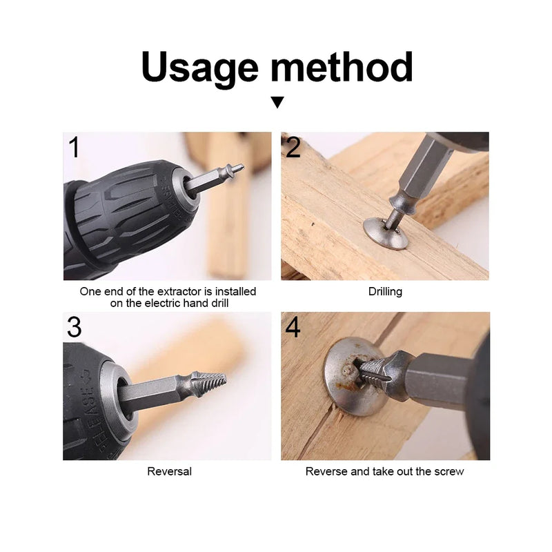 Afralia™ Screw Extractor Set - Broken Bolt Remover Tool Kit