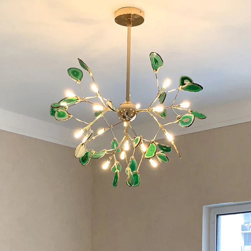 Afralia™ Agate Branch Chandelier - Nordic Glass LED Globe for Bedroom, Kitchen, Dining Room