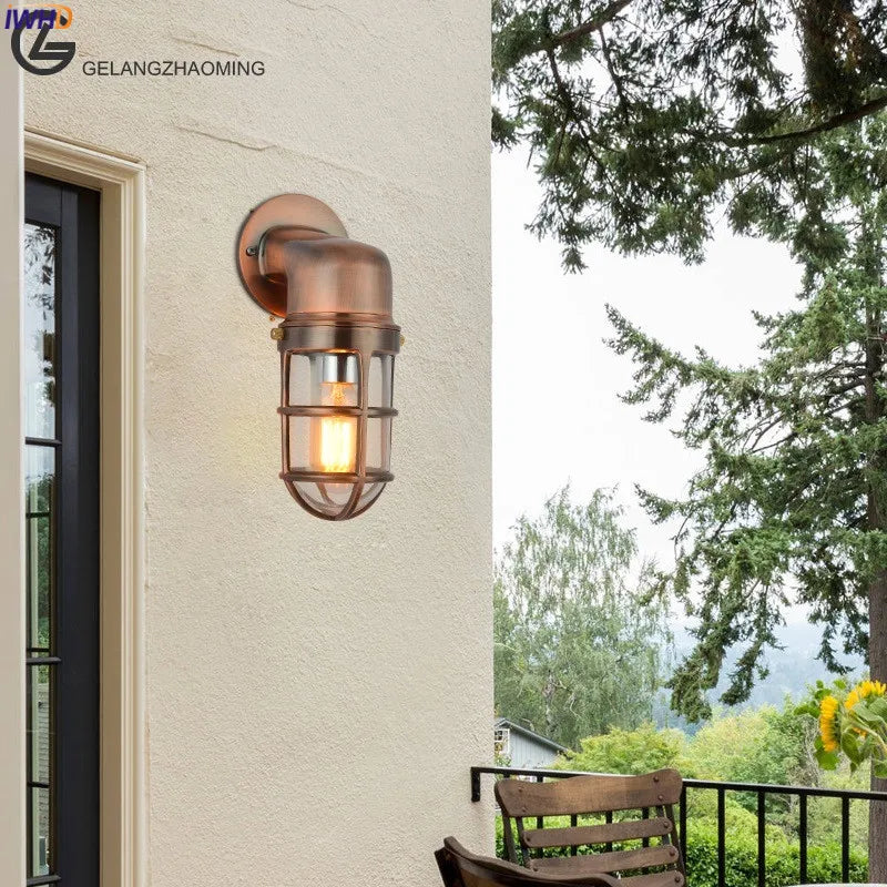 Afralia™ Outdoor Aluminum LED Wall Light for Stair, Balcony & Garden