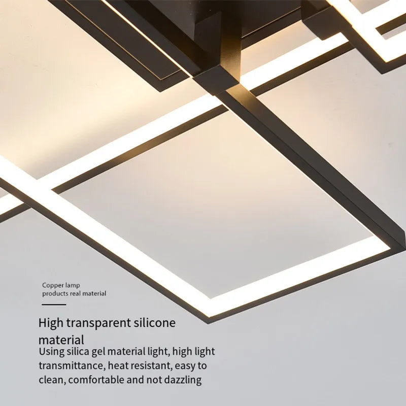 Afralia™ LED Ceiling Chandelier Modern Home Decor Lighting Fixture