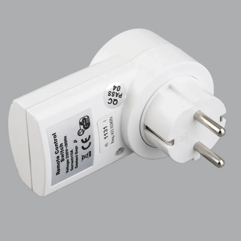 Afralia™ Wireless Remote Control Power Outlets EU Plug White