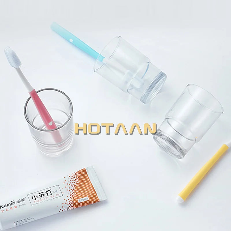 Afralia™ Glass Tumbler Cup Bathroom Accessories - Toothbrush Cup YT-97