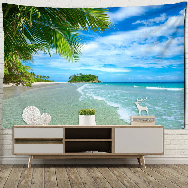 Afralia™ Seascape Bohemian Tapestry Wall Art for Aesthetic Home Decor