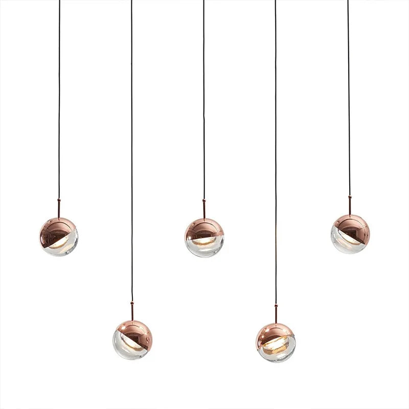 Afralia™ Modern Nordic Round LED Pendant Lamp for Indoor Lighting