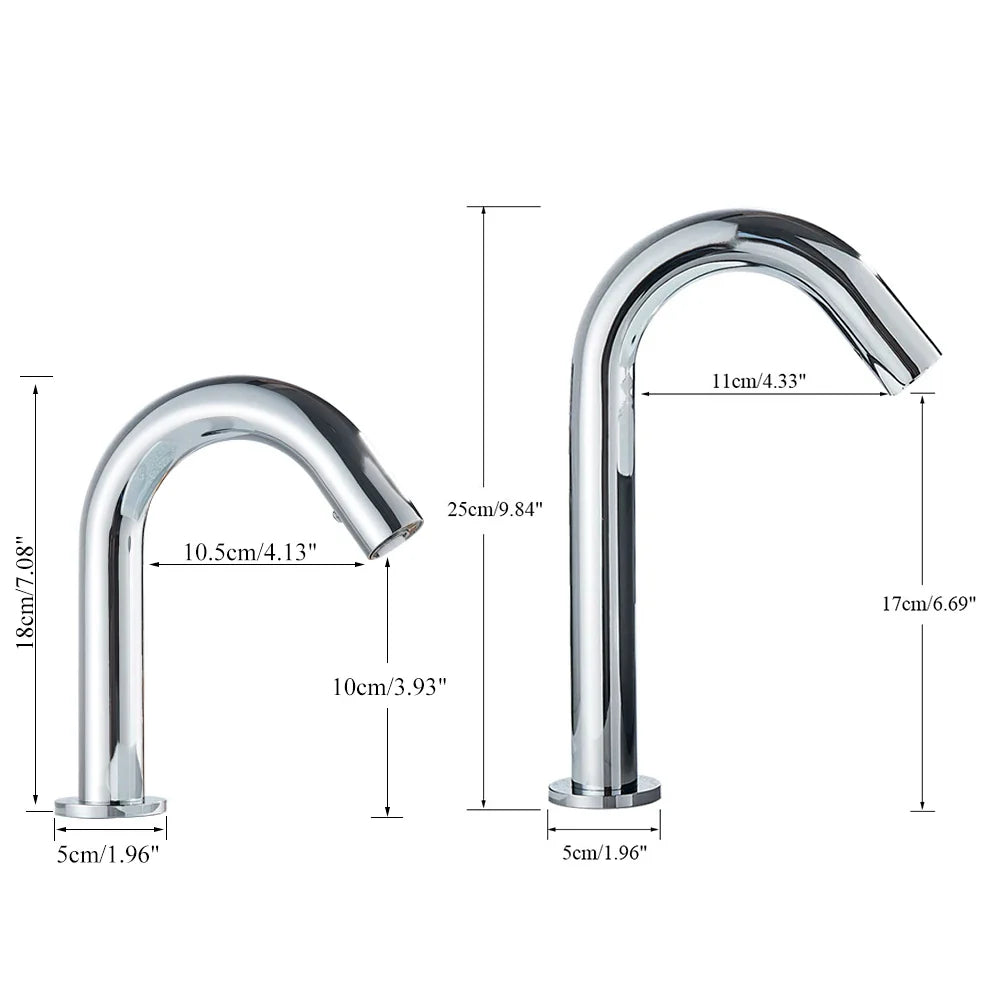 Afralia™ Infrared Sensor Faucet Mixer for Touchless Electric Basin - Hot & Cold Water