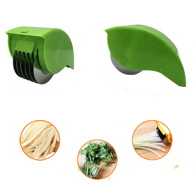 Afralia™ Rolling Cutter Vegetable Slicer Chopper Knife Kitchen Tool