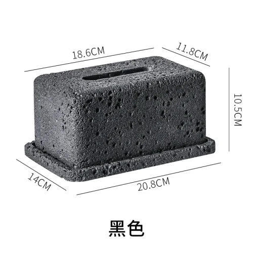 Afralia™ Cement Tissue Box Rack | Modern Kitchen & Restaurant Decor