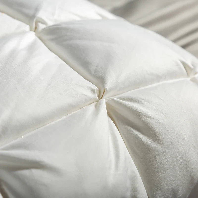 Afralia™ Luxury White Goose Down Orthopedic Pillow for a Fluffy, Cozy, and High-Quality Sleep