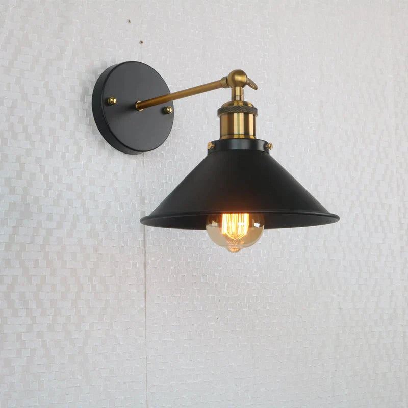 Afralia™ Retro Industrial Iron Wall Light for Corridor, Staircase, Balcony, Bedside, Restaurant, Bar