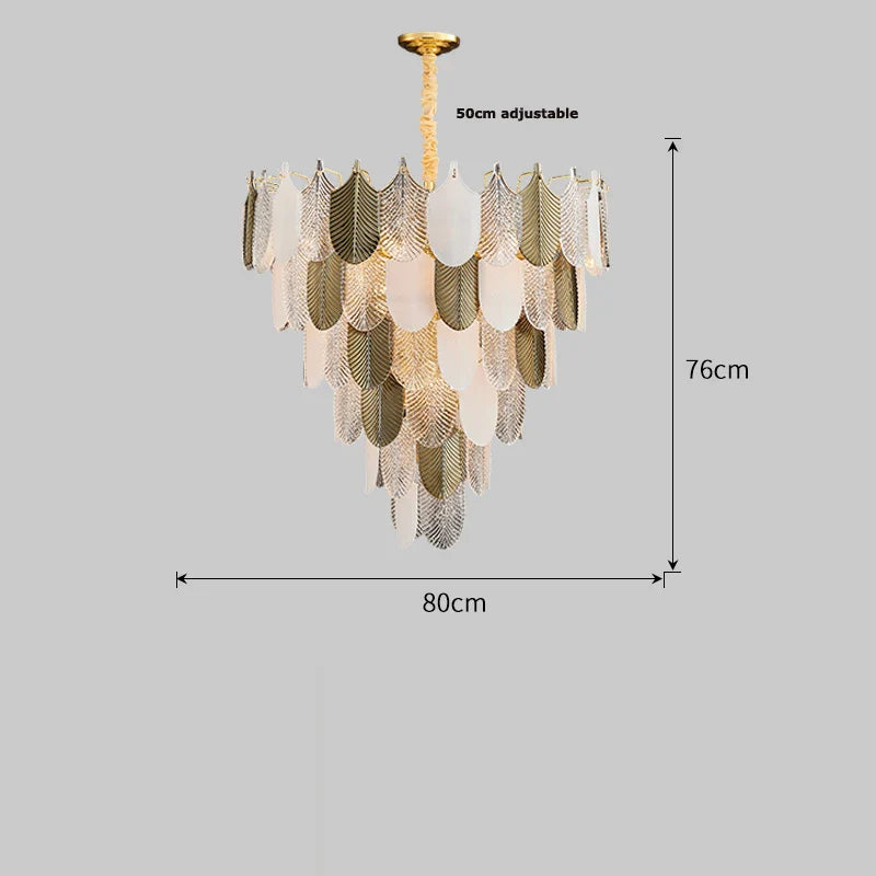 Afralia™ Stainless Steel Art Deco Chandelier Lighting for Dinning Room