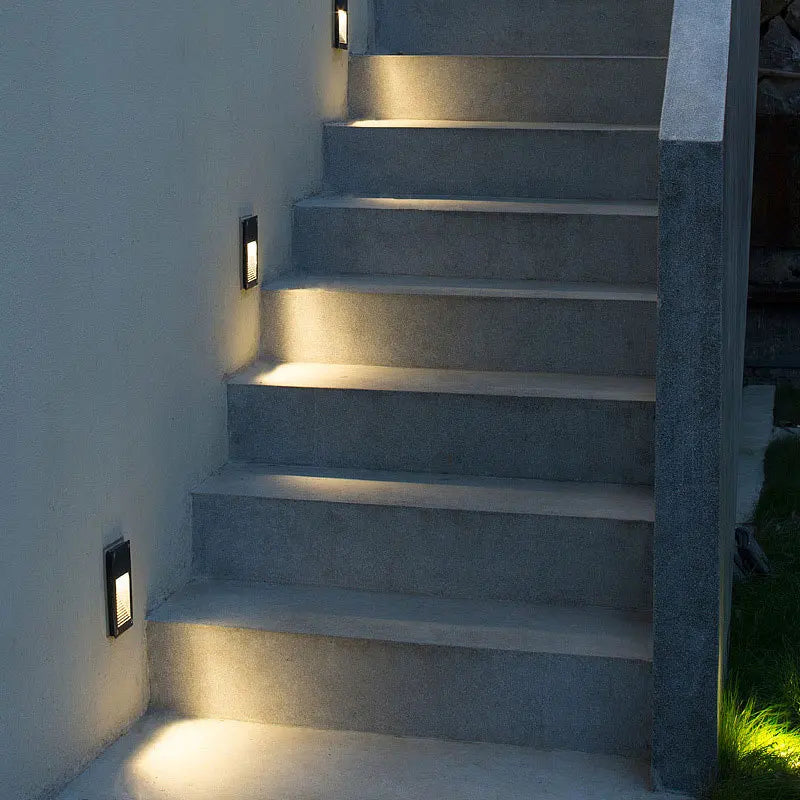 Afralia™ 3W IP65 Waterproof Embedded Step Lights for Staircase Corridor & Outdoor Walls