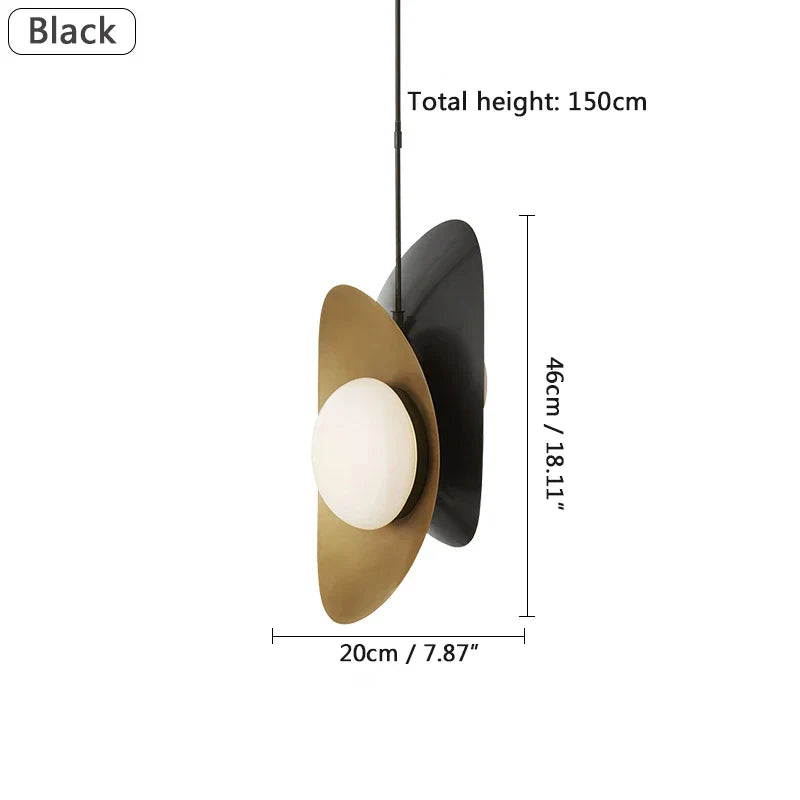 Afralia™ Postmodern Iron Pendant Light with 2 Heads for Home, Kitchen, Dining Room